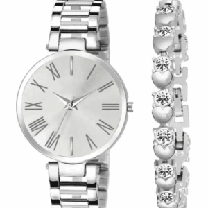 Classic Women Watches & Bracelet For Women & Girls